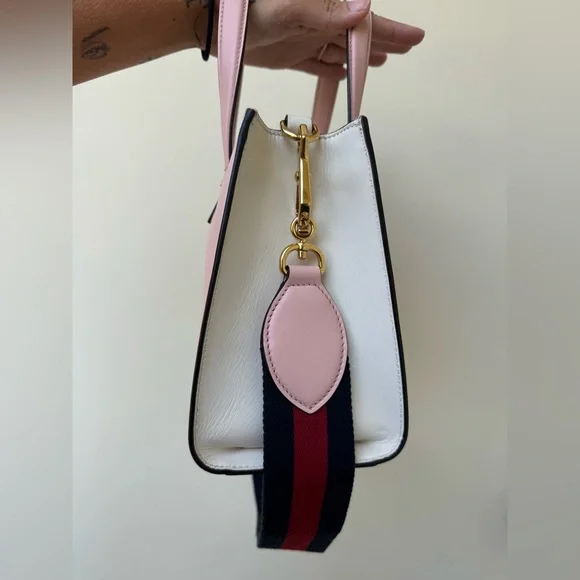 NEW IN BOX GUCCI Nappa Small Bamboo Buckle Top Handle Bag Perfect Pink - Picture 11 of 13